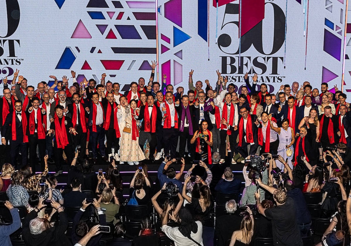 La gala de The World's 50 Best Restaurants, en su pasada edición de 2022, celebrada en Londres