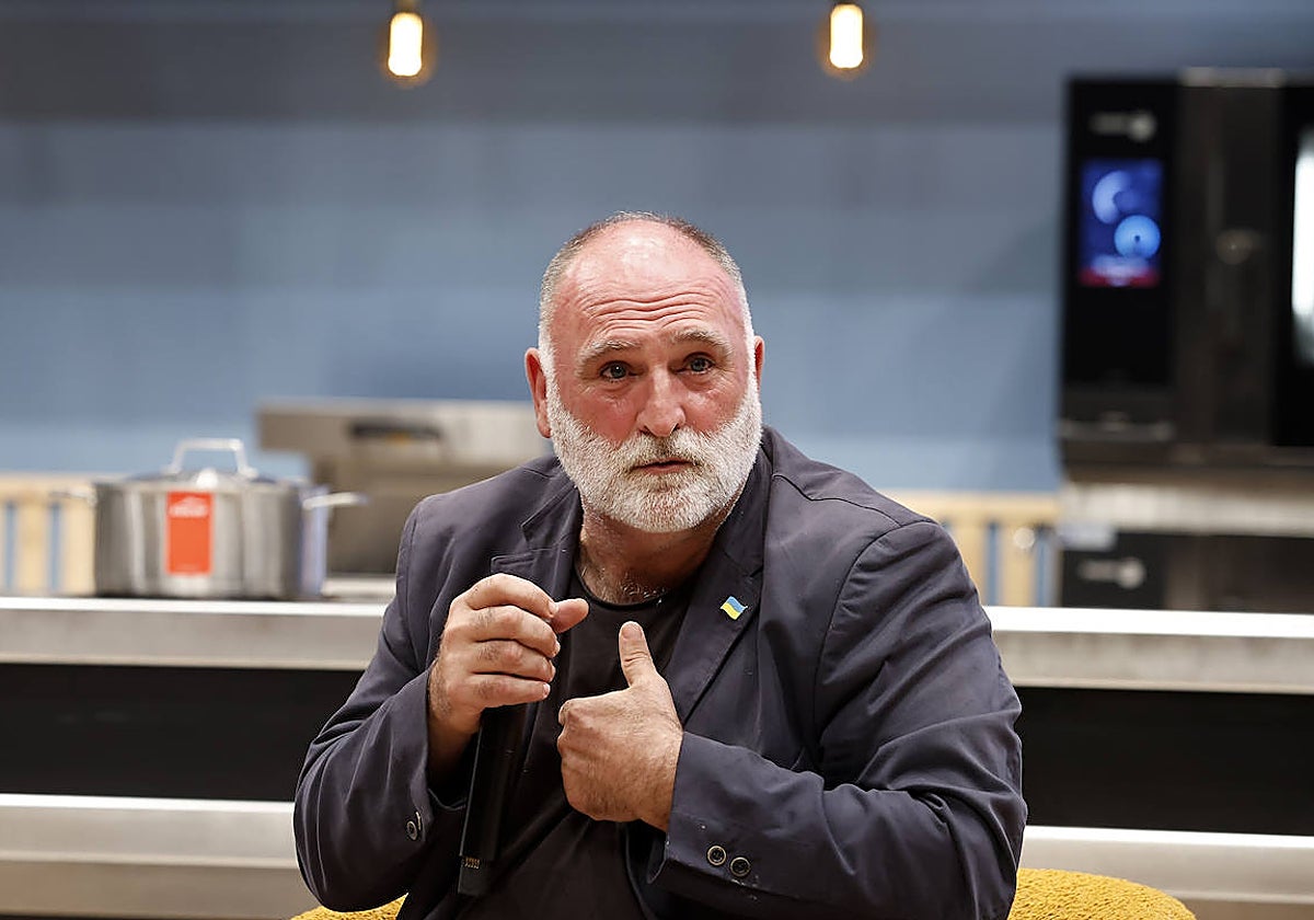 José Andrés, este martes, sobre el escenario de San Sebastián Gastronómika