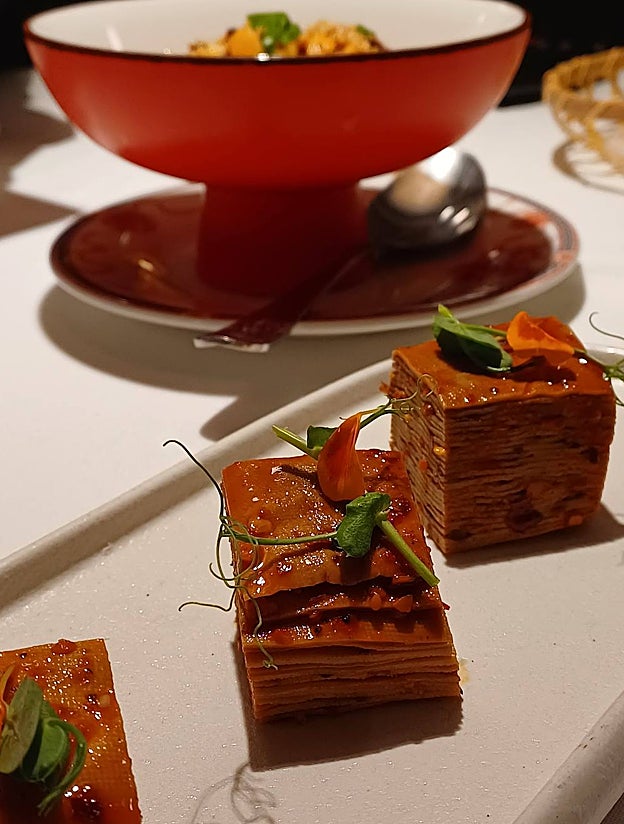 Tofu laminado picante