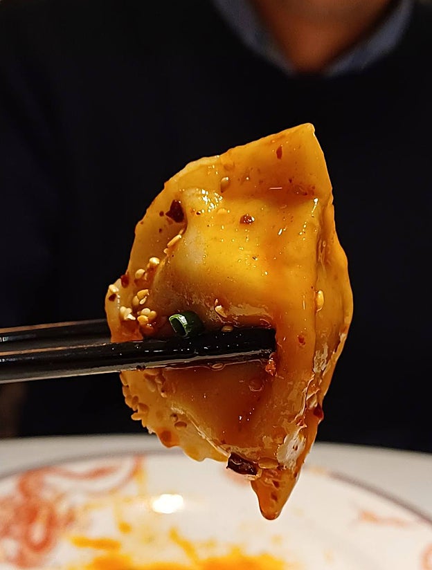 Jiaozi de cerdo ibérico picante