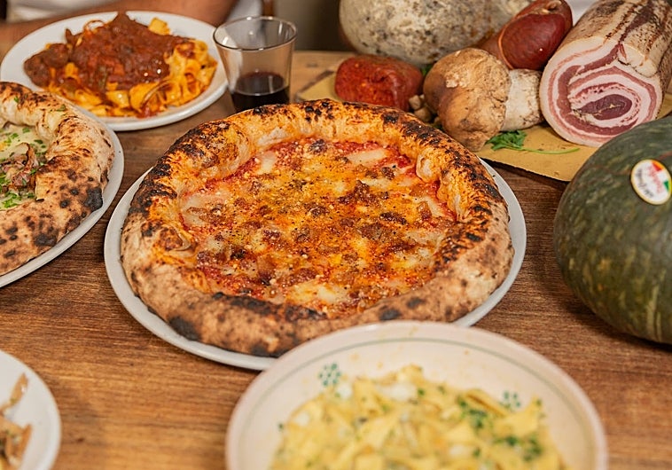 Pasta y pizza italianas en Trattoria Popolare