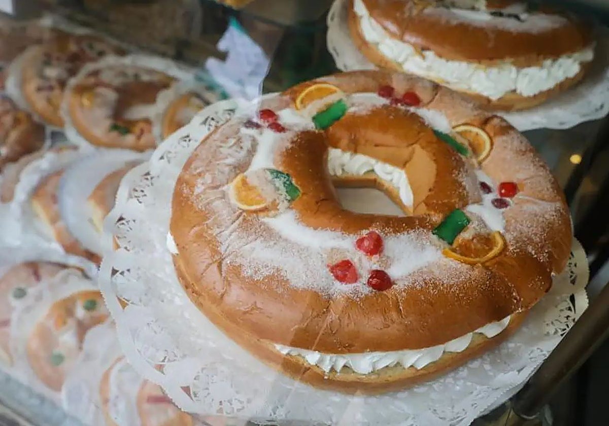 El tradicional roscón de Reyes