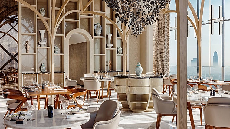 Sala del nuevo restaurante Qabú, en Dubái