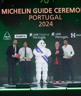 Imagen secundaria 2 - Todos los premiados en la gala portuguesa 2024 de Michelin; la chef de Noelia y la presentadora y actriz Catarina Furtado y las nuevas estrellas verdes lusas.