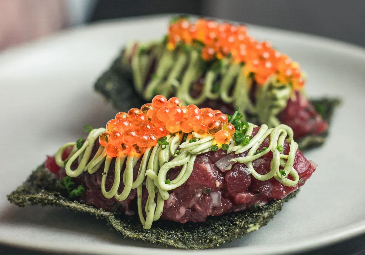 Uno de los platos del menú de Besta, en Barcelona