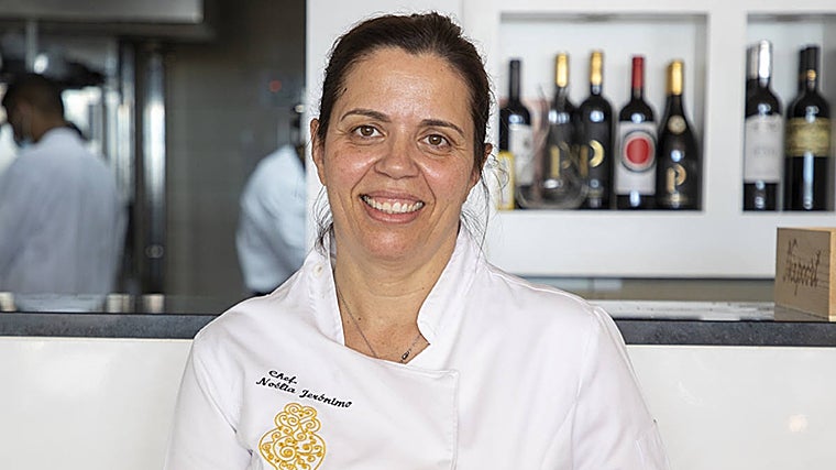 La chef portuguesa Noelia Jerónimo en su restaurante