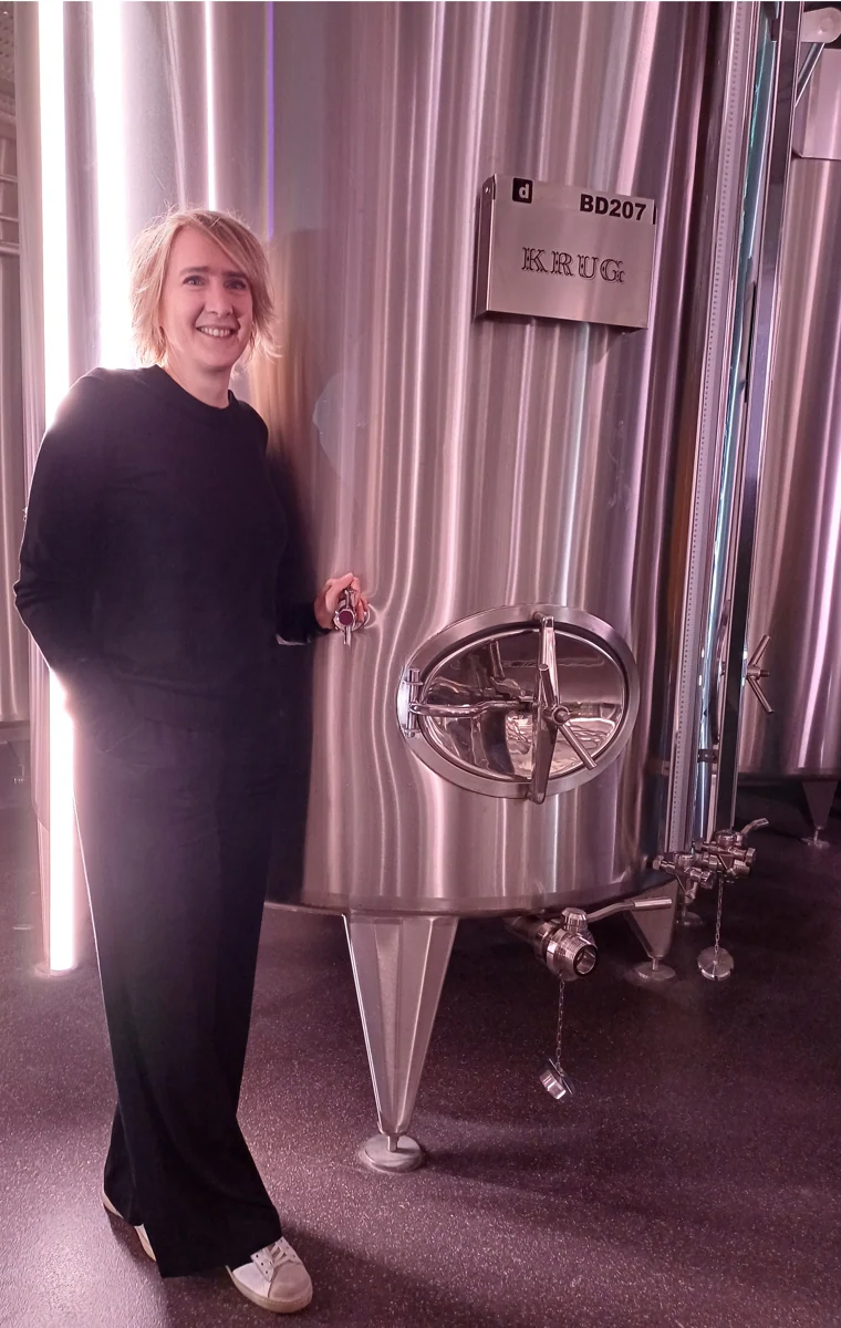 Julie Cavil, jefa de la bodega Krug