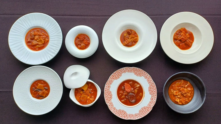 Todos los platos de callos concursantes en el Foro de las tabernas y los taberneros