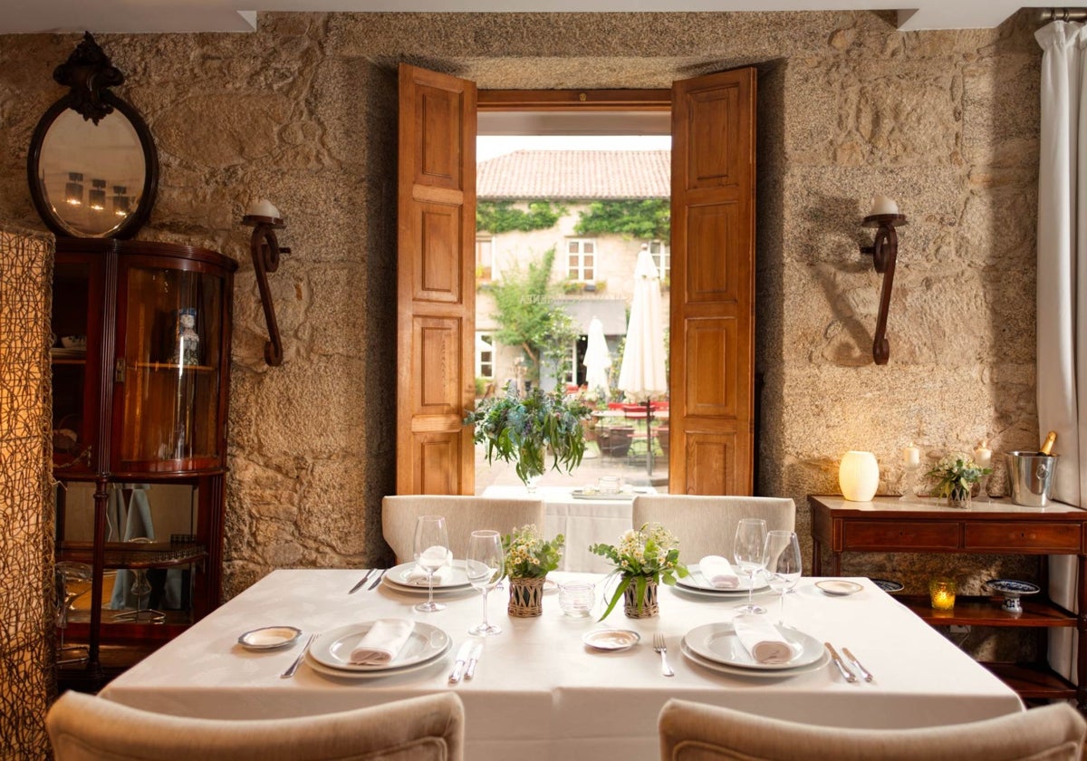 Sala del restaurante Filigrana de Santiago de Compostela