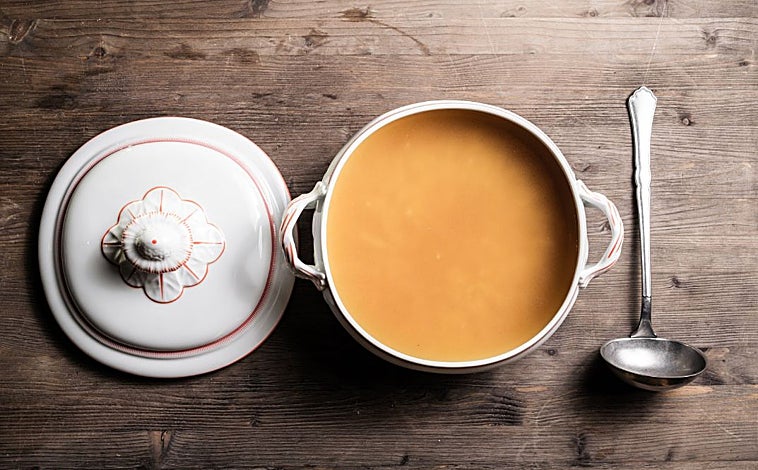 Imagen principal - Tres vuelcos del cocido de Taberna Pedraza 