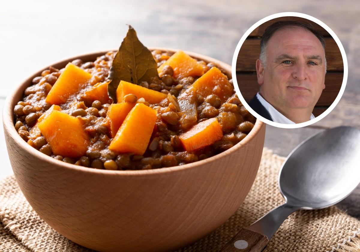 El chef José Andrés explica cómo cocinar las lentejas para que te salgan más ricas: usa estos trucos que aprendió de su madre