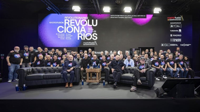 Foto homenaje a los 'Revolucionarios' de Madrid Fusión, ayer