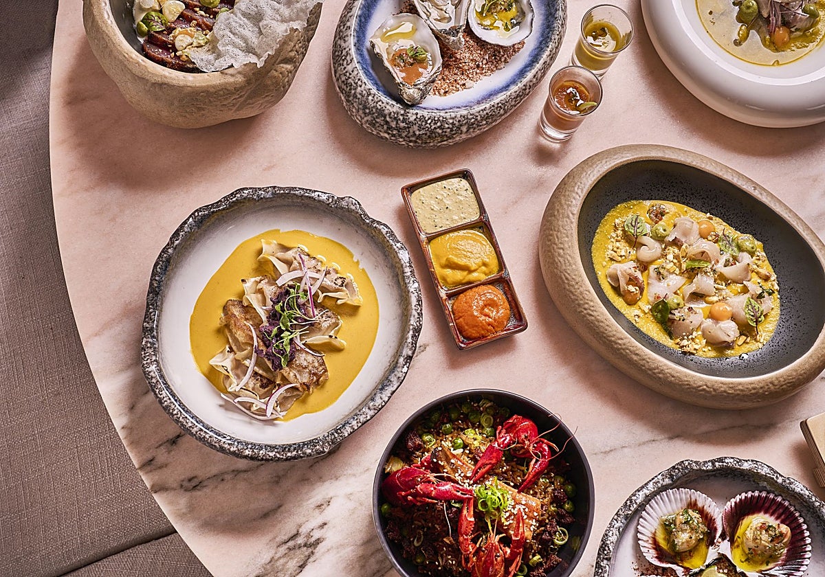 Platos del restaurante Pucará Orígenes, de Madrid