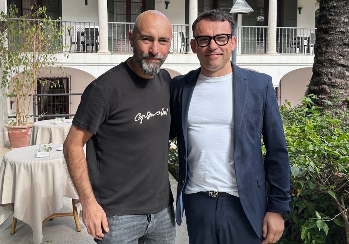 Benito Gómez, chef del dos estrellas Michelin Bardal (Ronda) y Marcos Granda, director de Skina, dos estrellas Michelin en Marbella