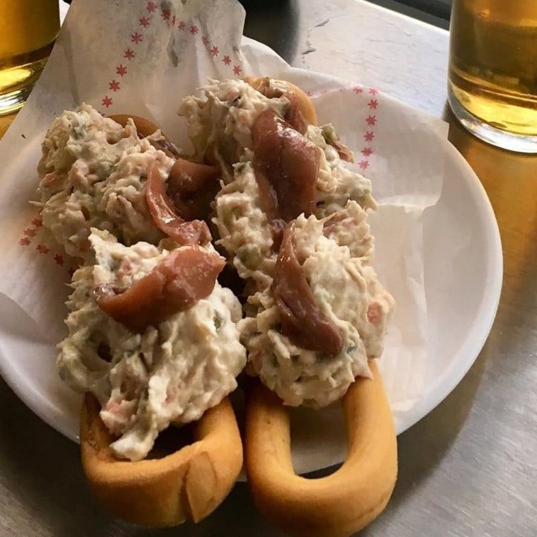 Marinera de ensaladilla de El Cafeto de Murcia