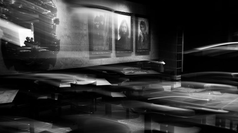 El interior de su actual restaurante, Martucciland, en Caserta
