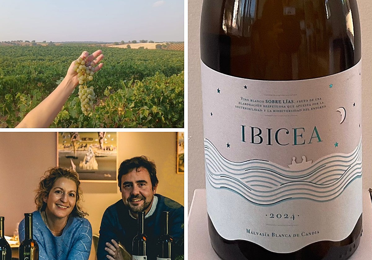 La variedad de uva, el blanco salido de ella y los propietarios de la bodega Ibicea