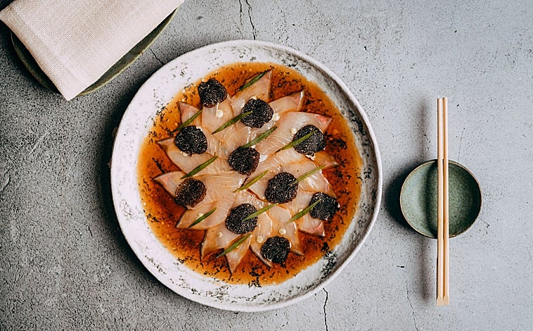 Imagen principal - Platos de Teyo y su chef, Mark Vaessen