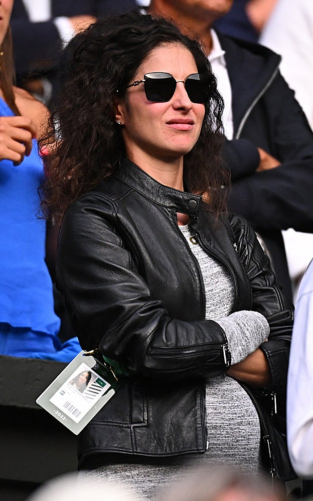 Mery Perelló luciendo tripa de embarazada en Wimbledon