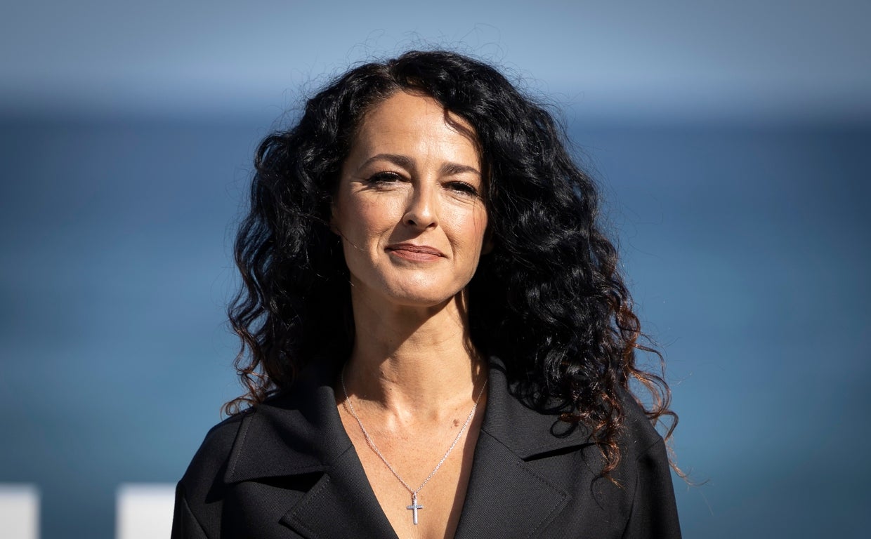 Mónica Estarreado hace unos días en el Festival de San Sebastián