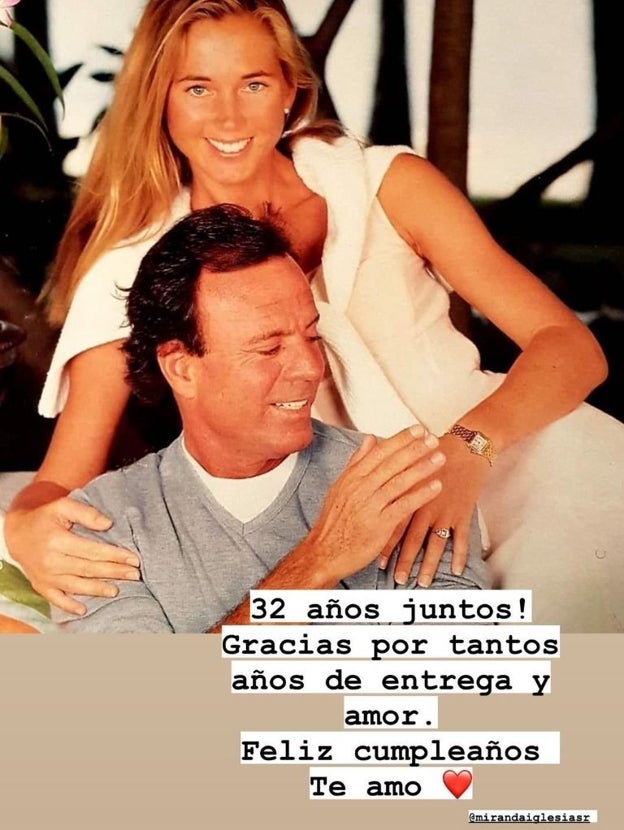 Feliciatación Julio Iglesias