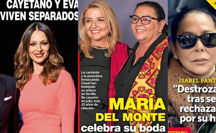 Esta semana las revistas se centran en la separación de Cayetano Rivera y Eva González