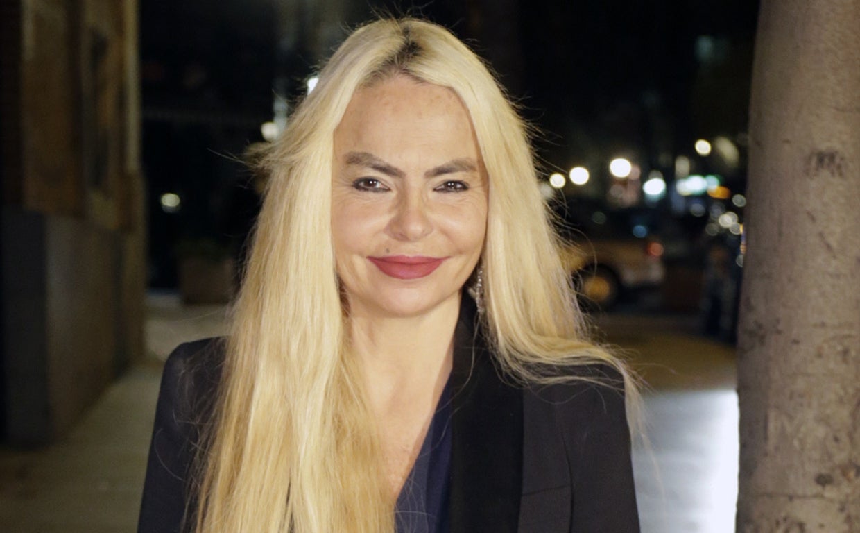 Leticia Sabater en el funeral de Carmen Franco