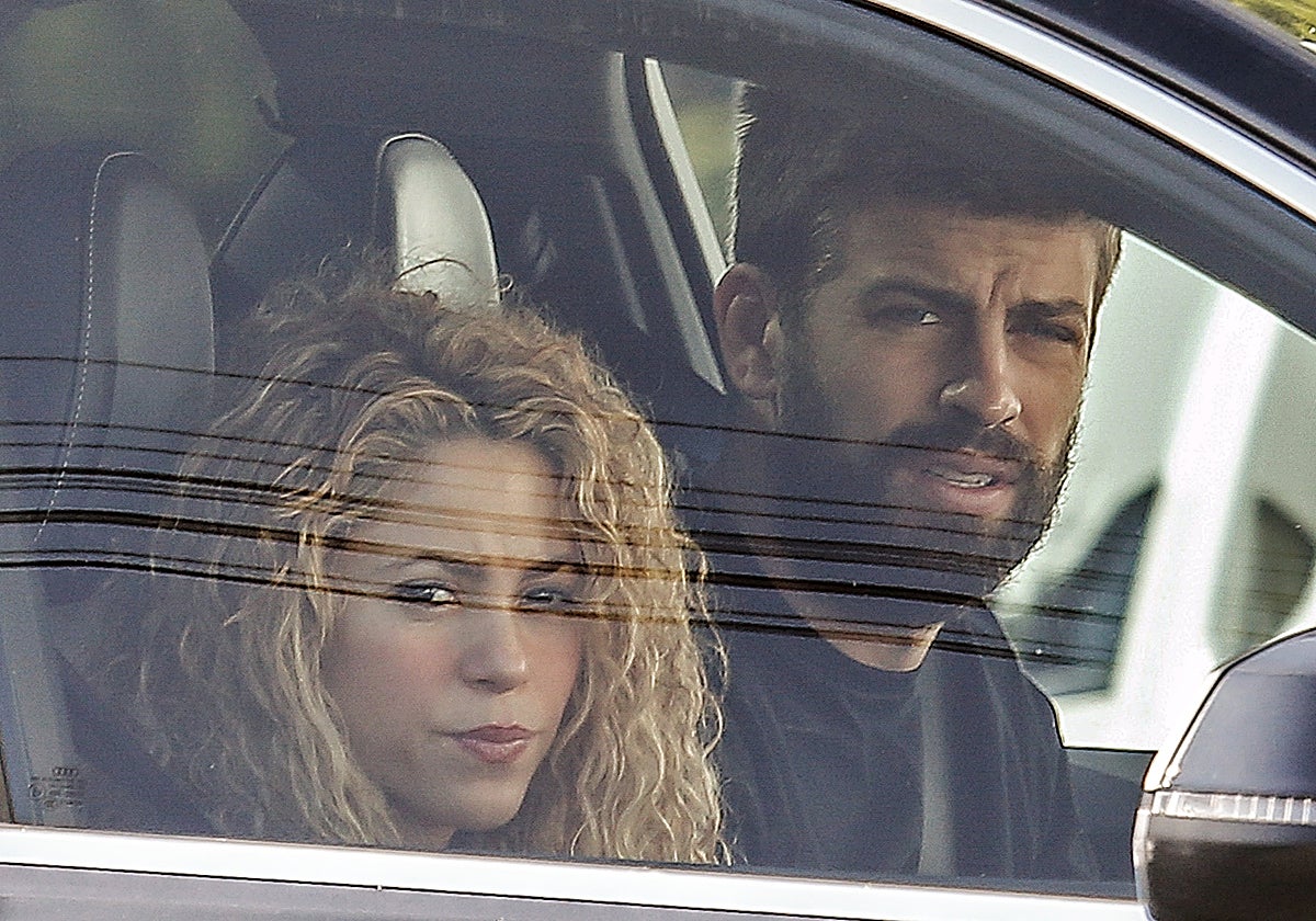 Shakira y Gerard Piqué en Barcelona en 2017
