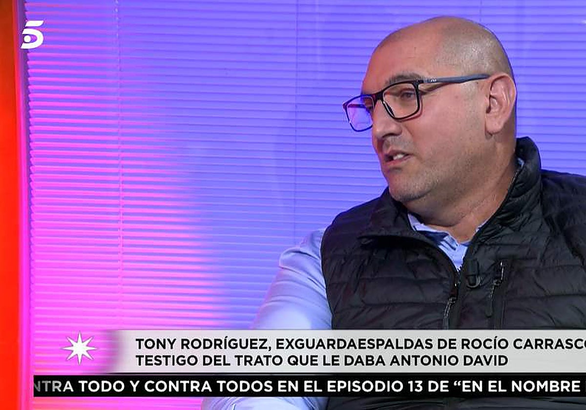 Tony Rodríguez, exguardaespaldas de RocÍo Carrasco