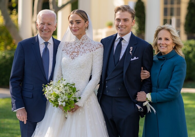 La nieta de Biden se casa en los jardines de la Casa Blanca