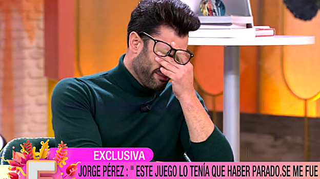 Jorge Pérez llorando