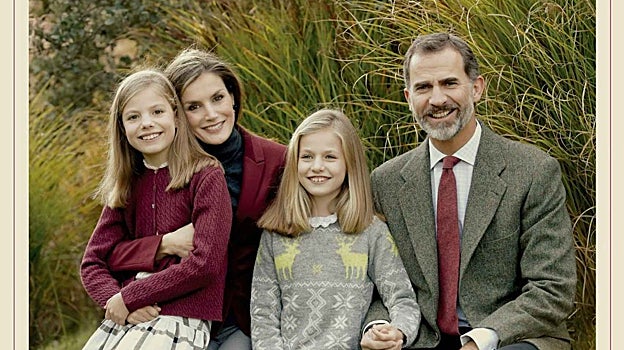 Sofía, Letizia, Laonor y Felipe
