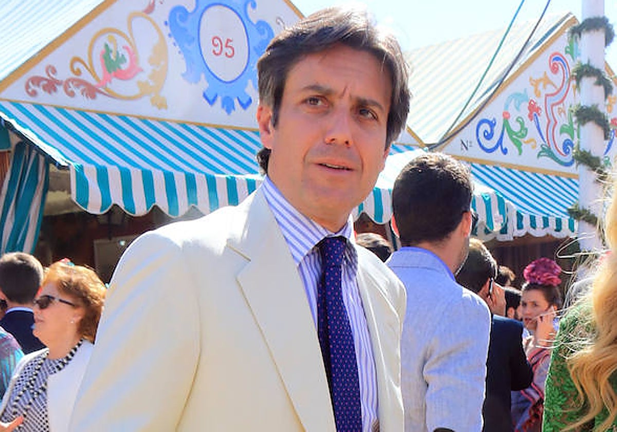 El empresario José Antonio Ruiz-Berdejo en la Feria de Abril de Sevilla