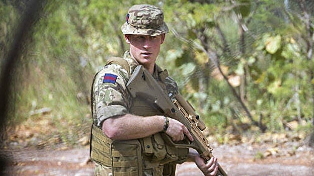 El Príncipe Harry durante su etapa en el Ejército