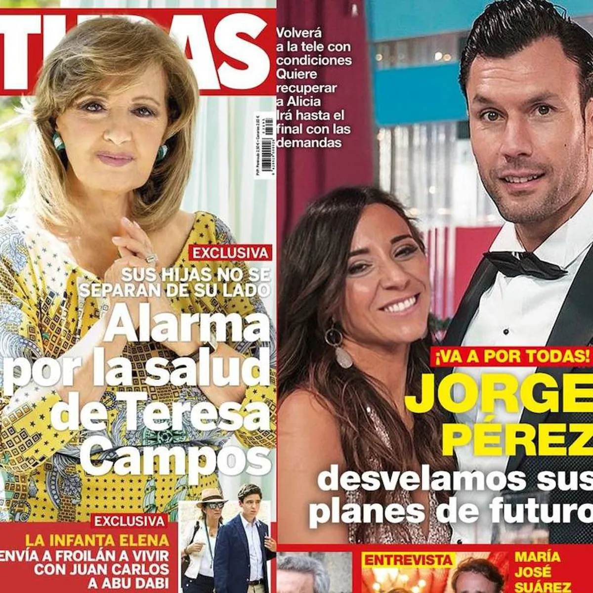 La alarma por la salud de María Teresa Campos protagoniza las revistas de  esta semana