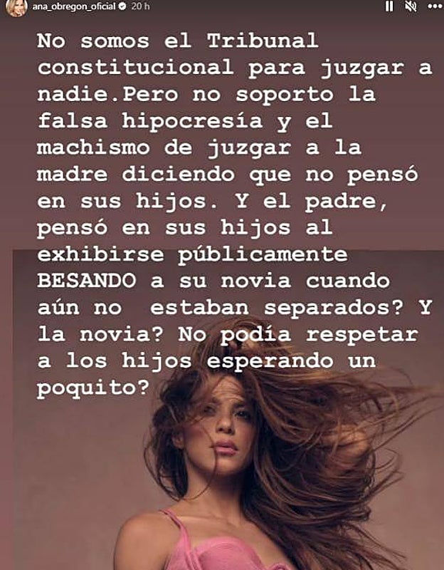 El apoyo de Ana Obregón a Shakira: «Ya llorará él y sin facturar»