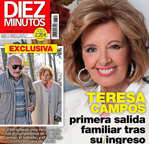 Las impactantes imágenes de la reaparición de María Teresa Campos tras su ingreso hospitalario
