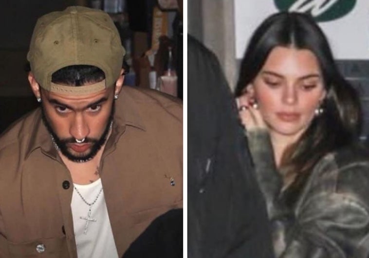 Kendall Jenner y Bad Bunny, vistos juntos saliendo de un restaurante tras una cita doble