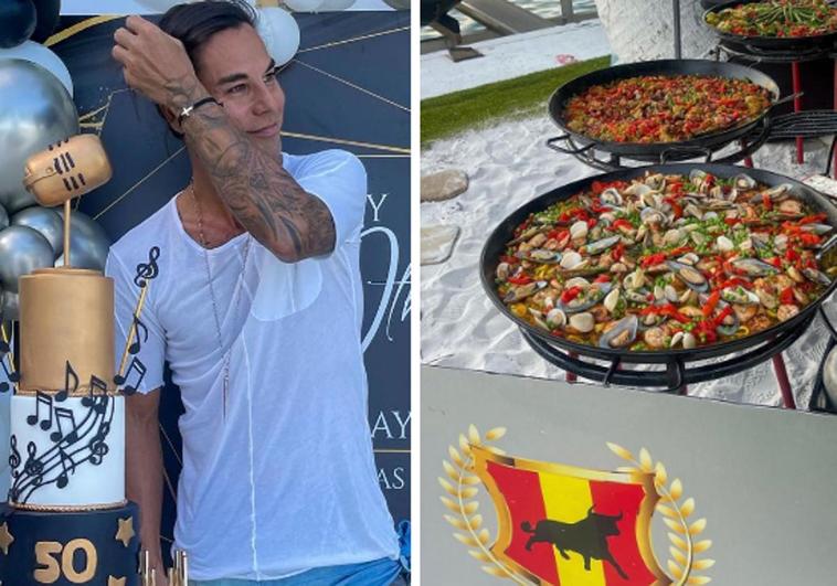 Julio Iglesias Jr. indigna por las paellas de su fiesta de cumpleaños: «Esperemos que no lo vean muchos valencianos»