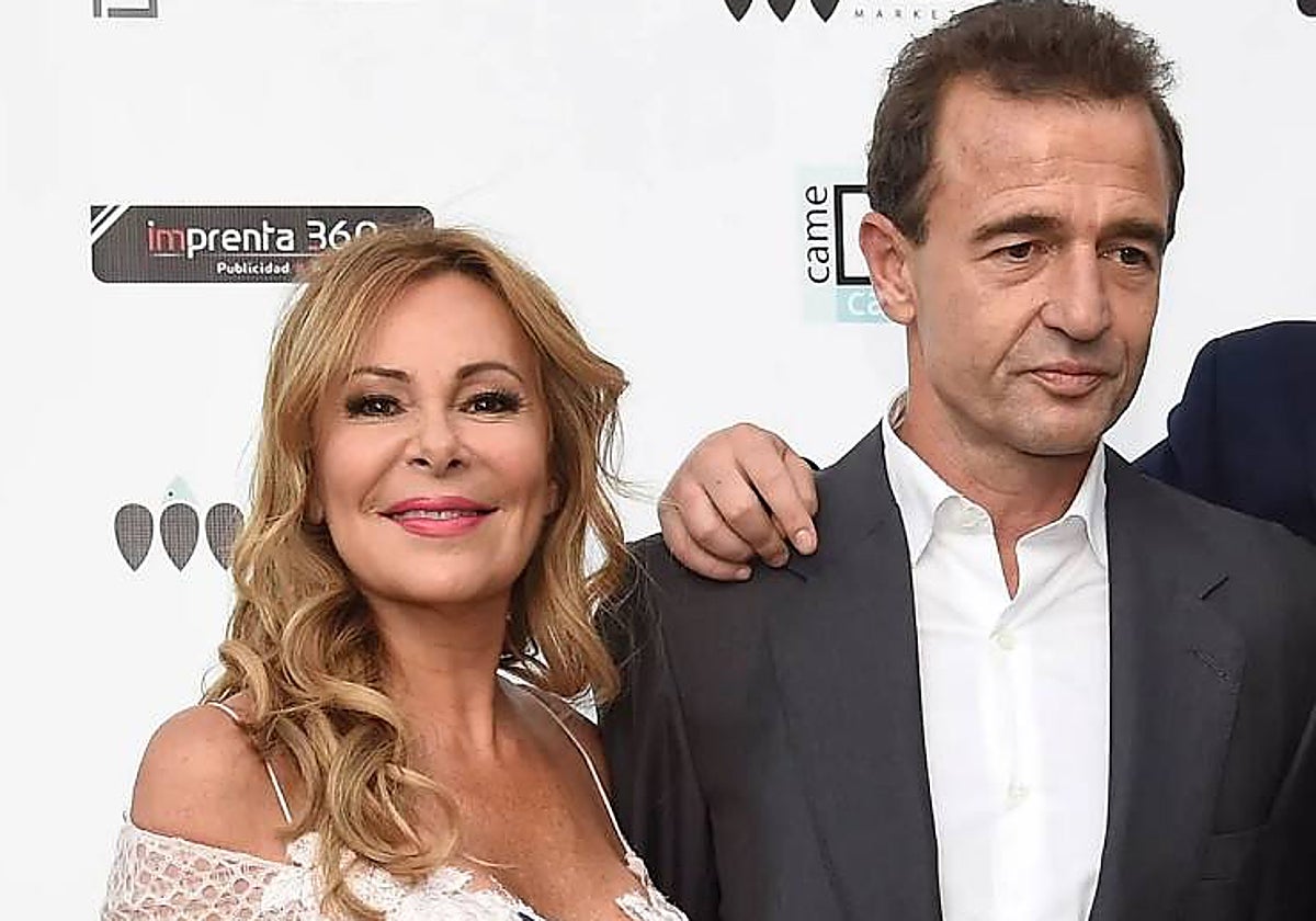 Ana Obregón y Alessandro Lequio en un evento