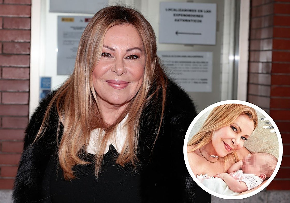 Ana Obregón y la portada de '¡Hola!' sujetando a su nieta Ana Sandra