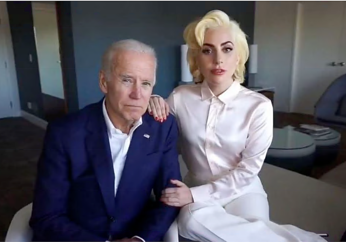 Joe Biden y Lady Gaga