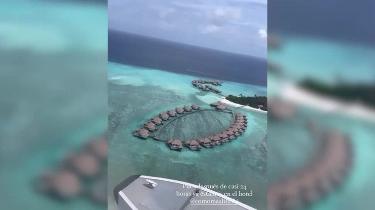 Marta Lozano sufre un percance en su viaje a Maldivas
