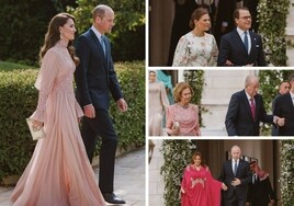 Todos los invitados a la  boda de Hussein de Jordania y Rajwa Al Saif, en imágenes