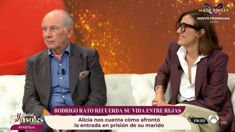 Primera entrevista de la pareja de Rodrigo Rato: «Agradeceré siempre a la mujer de Bárcenas sus consejos»
