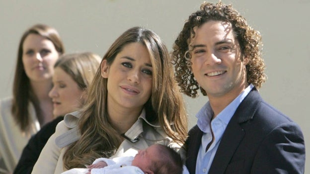 Elena Tablada y David Bisbal junto a su hija Ella