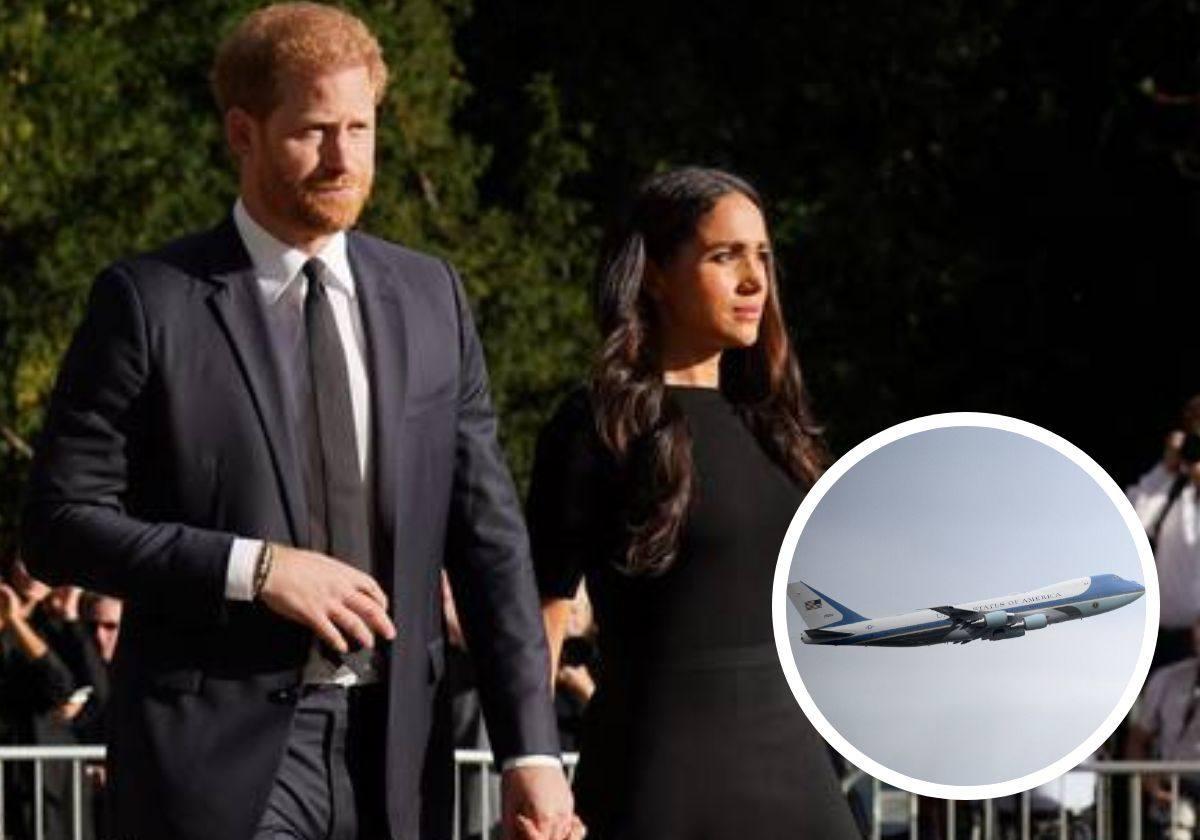 Harry y Meghan en el funeral de la reina Isabel II