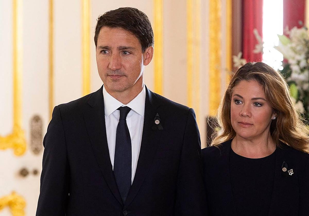 Justin Trudeau y su esposa Sophie
