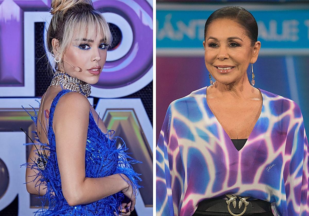 Danna Paola e Isabel Pantoja coincidieron en el programa de Telecinco