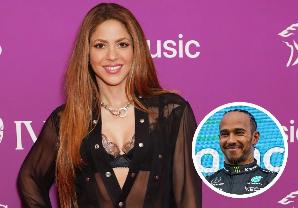 El descuido de Shakira que deja al descubierto su relación con Lewis  Hamilton